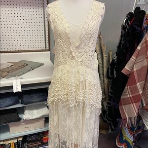 Lace layered dress